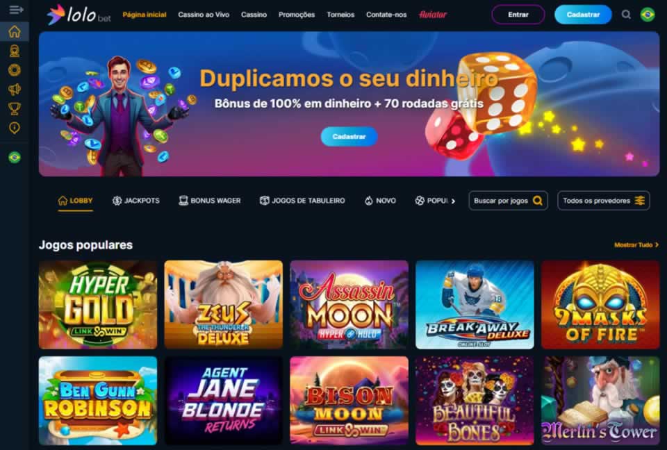 Os jogos em librariesqueens 777.combet365.comhttps ovni cai em las vegas são desenvolvidos por alguns dos melhores fornecedores do setor, como Amushnet, Interactive, Evoplay, Spribe, Onlyplay, Pragmatic, librariesqueens 777.combet365.comhttps ovni cai em las vegasolutions, 1X2 Gaming, Amusnet Interactive, Spinomenal, MrSlotty, PG SOFT, Golden Race , Smartsoft, Darwin, Gamzix, Caleta, Ruby play, EA Gaming, ELK Studios, Turbogames.